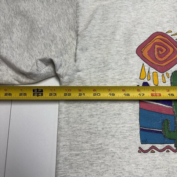 Vintage Arizona Desert Art T Shirt Gray Mesa AZ 90s Size XL - Picture 7 of 8